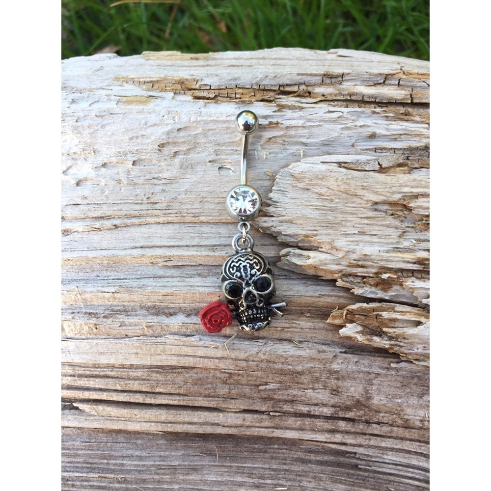 Skull Belly Button Ring